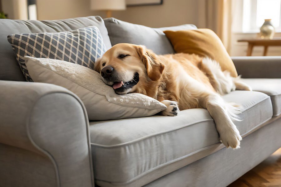 How to remove pet hair from upholstered furniture? Sevenclean-2-1