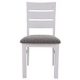 Dining chair with wooden frame