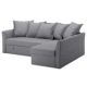 4-seat sofa with chaise longue